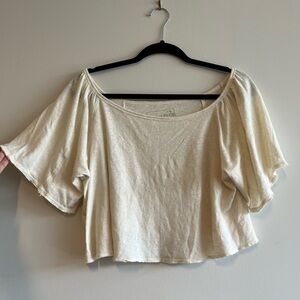 We The Free Off Shoulder Flounce Tee